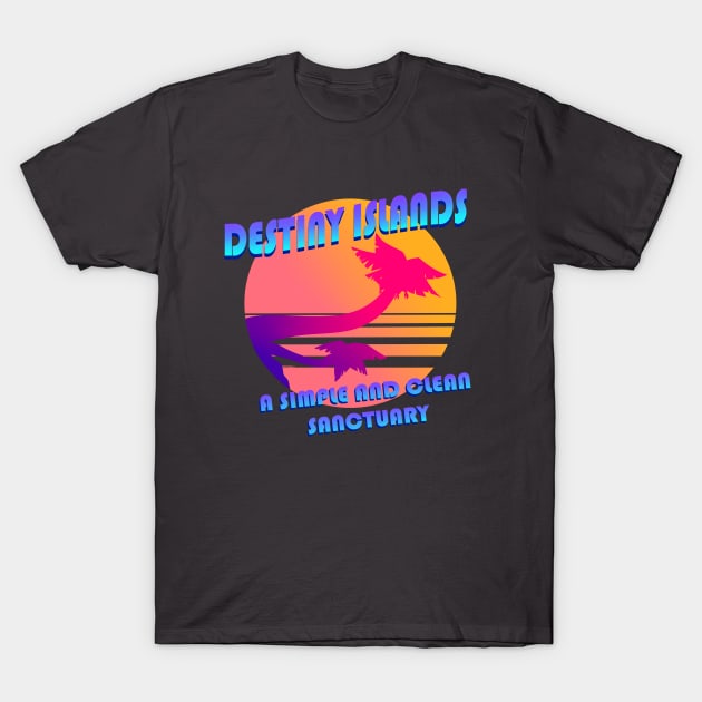 Destiny Islands 80's Aesthetic T-Shirt by VenaCoeurva